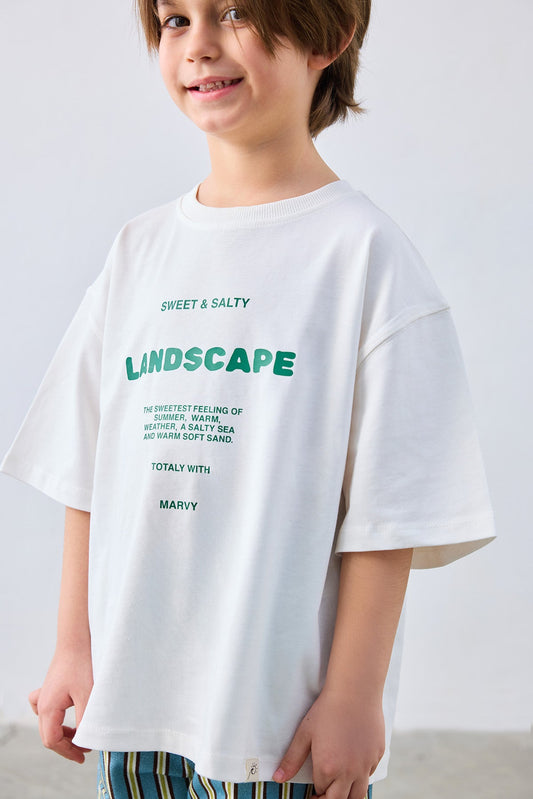 Sweet Salty Short Sleeve T-Shirt for kids from Lunette's Sweet & Salty SS26 collection, Kuwait