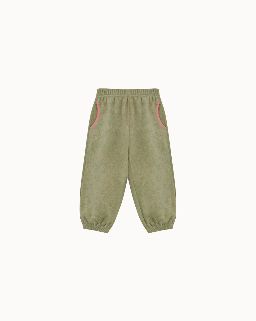 Olive Half-Snap Fleece Set