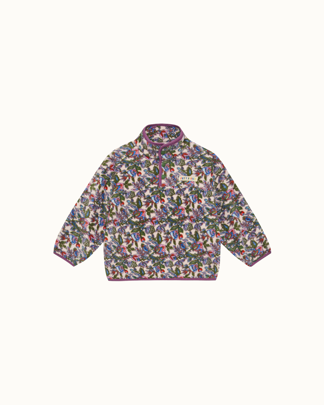 Garden Half-Snap Fleece Set - Violet