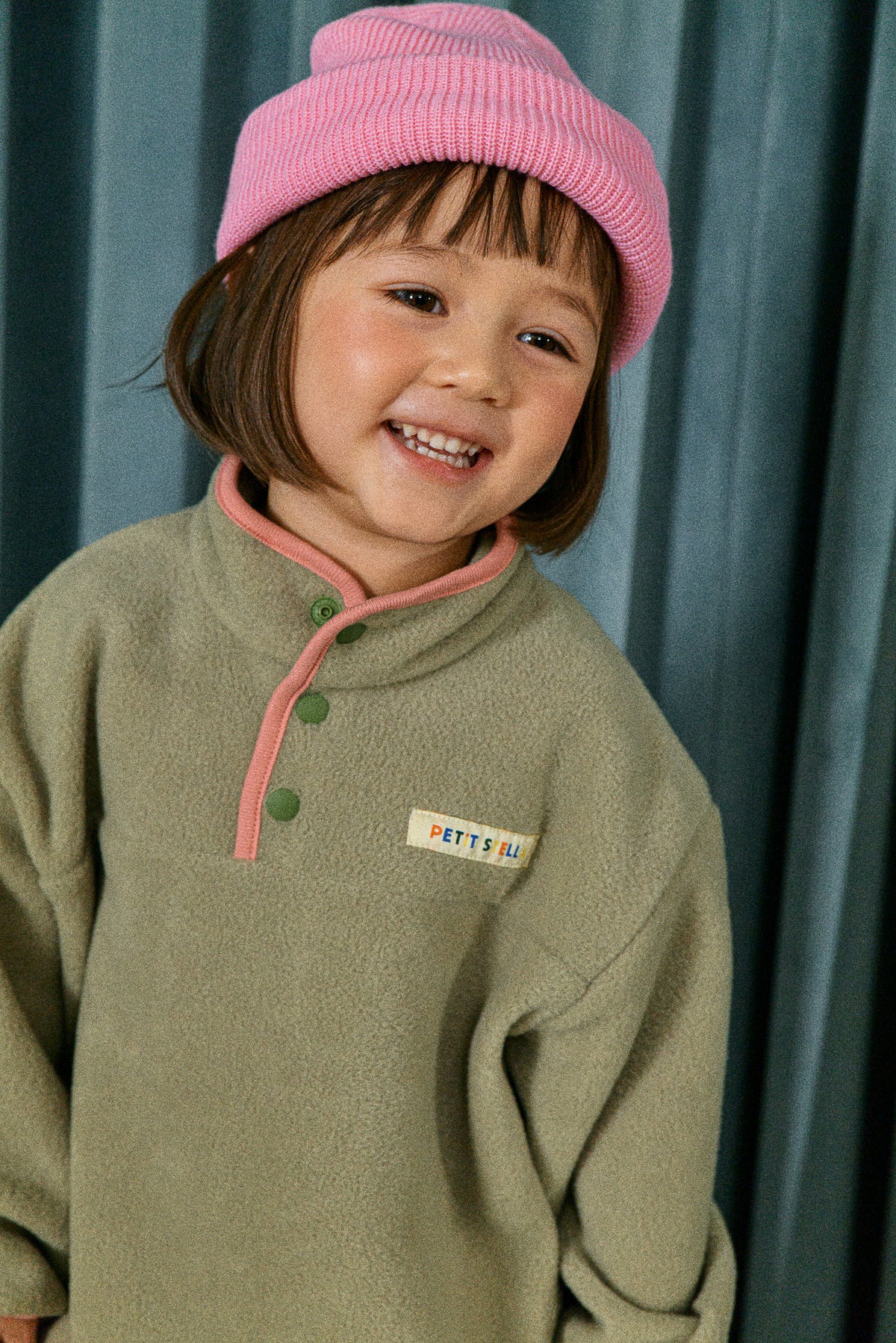 Olive Half-Snap Fleece Set