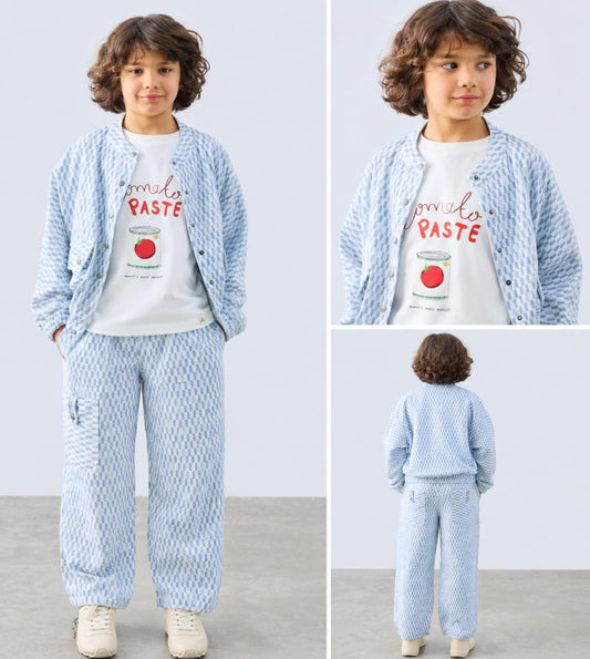 Poppy Patterned Jacket and Pants Set