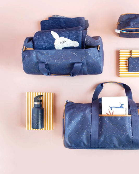Weekend bag Indigo dots