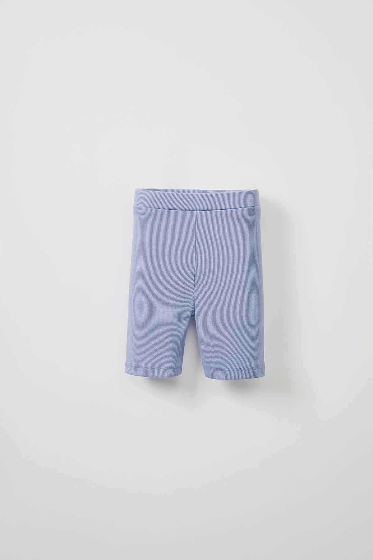 Blue ribbed strap blouse & mini shorts set for kids from Lunette's Sweet & Salty SS26 collection, Kuwait