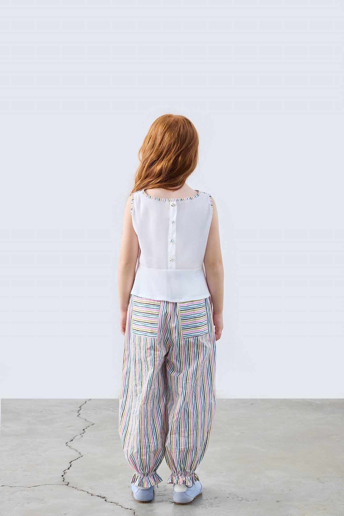 Linnea Patterned Trousers for kids from Lunette's Sweet & Salty SS26 collection, Kuwait