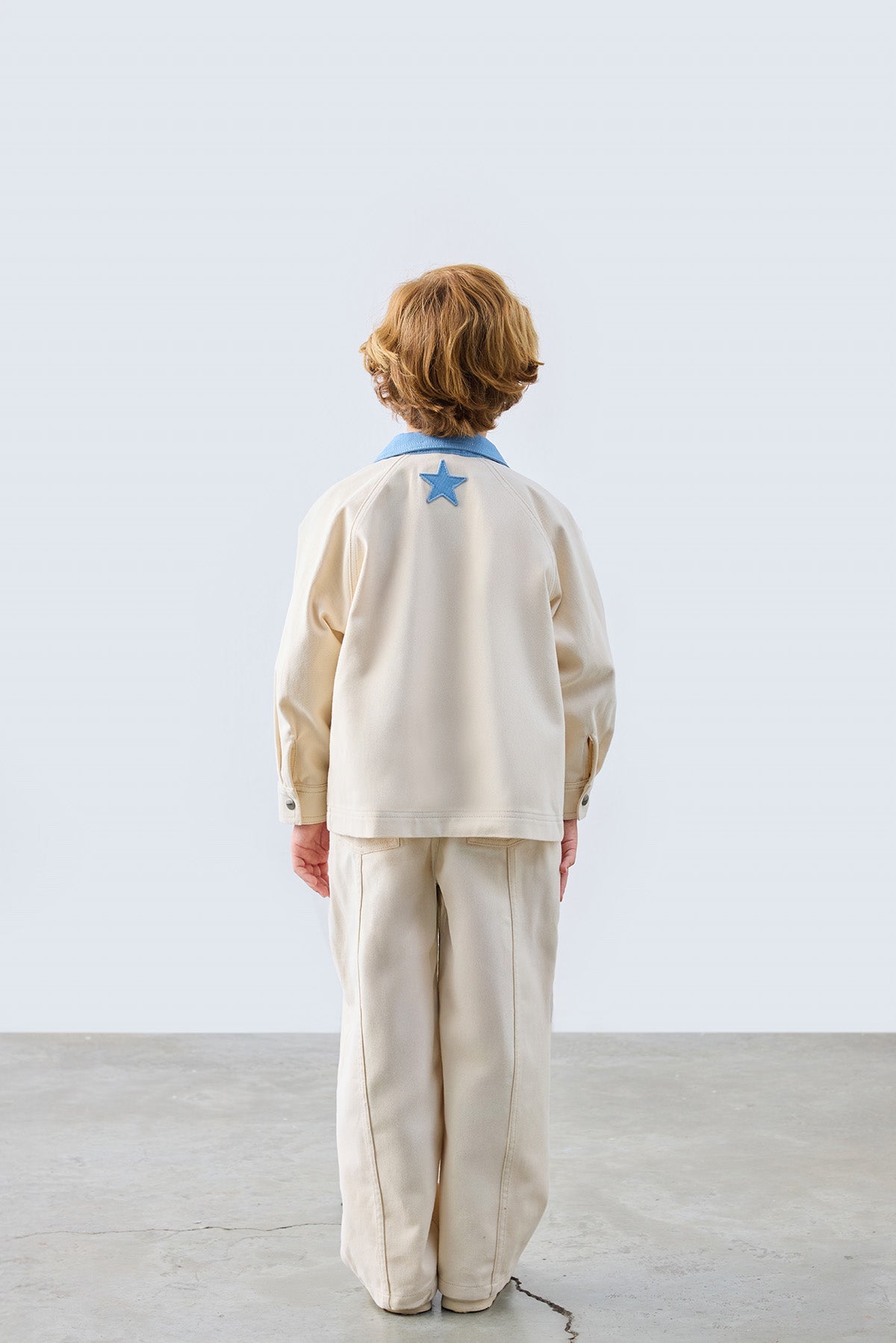 Milo Ecru Jacket for kids from Lunette's Sweet & Salty SS26 collection, Kuwait