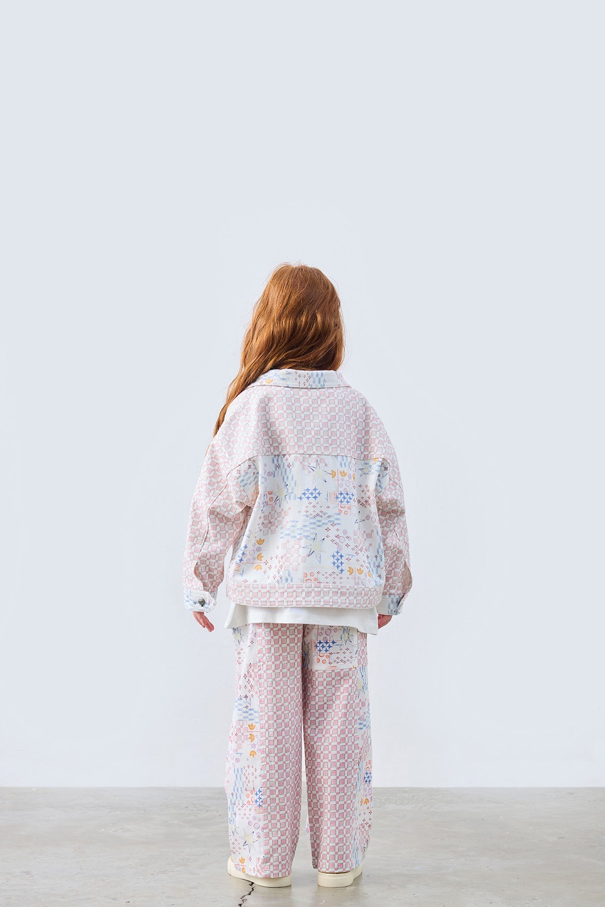 Nona Patch Patterned Jacket for kids from Lunette's Sweet & Salty SS26 collection, Kuwait