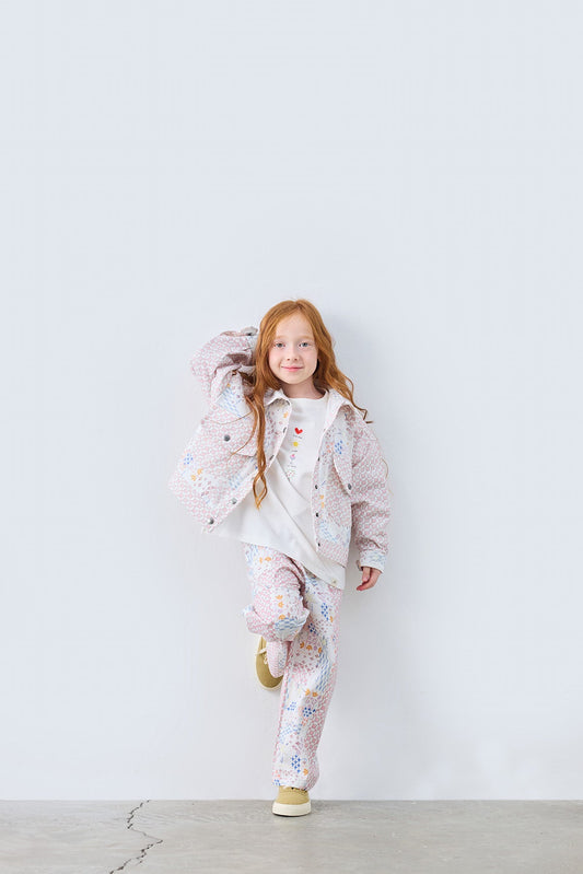 Nona Patch Patterned Jacket for kids from Lunette's Sweet & Salty SS26 collection, Kuwait