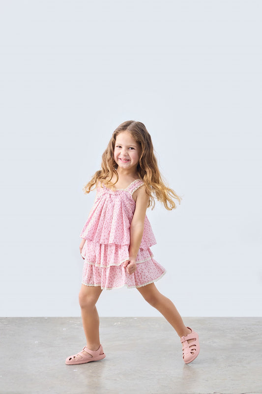 Nona Patterned Blouse for kids from Lunette's Sweet & Salty SS26 collection, Kuwait
