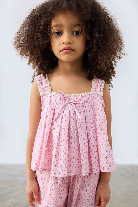 Nona Patterned Trousers for kids from Lunette's Sweet & Salty SS26 collection, Kuwait
