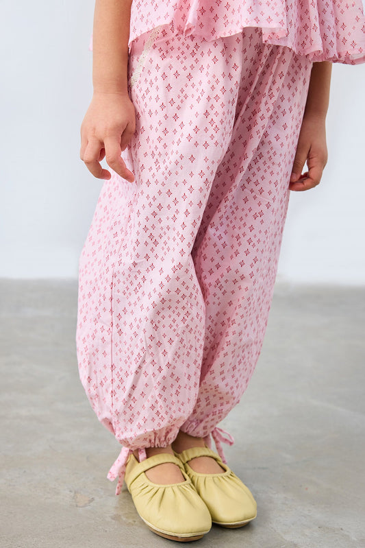 Nona Patterned Trousers for kids from Lunette's Sweet & Salty SS26 collection, Kuwait
