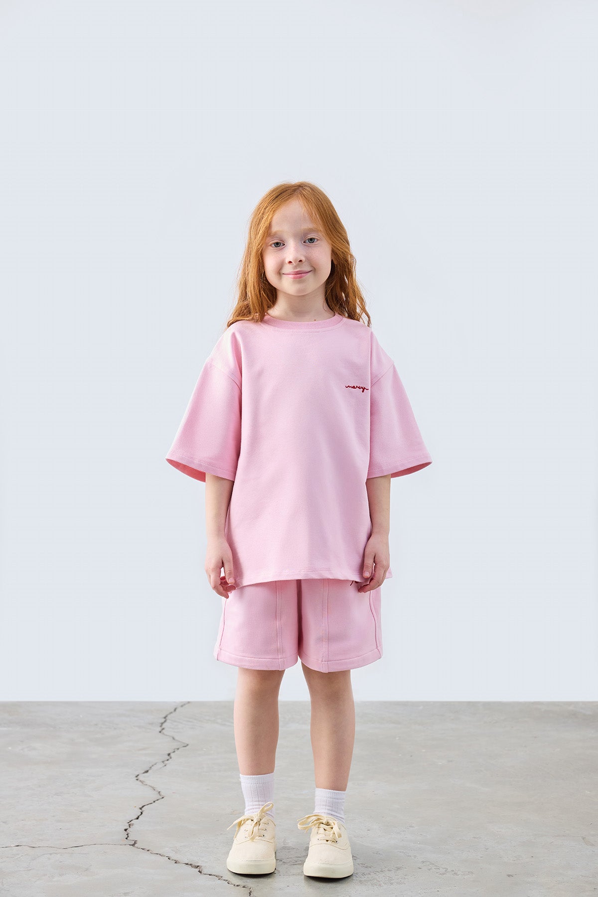 Pink bermuda shorts for kids from Lunette's Sweet & Salty SS26 collection, Kuwait
