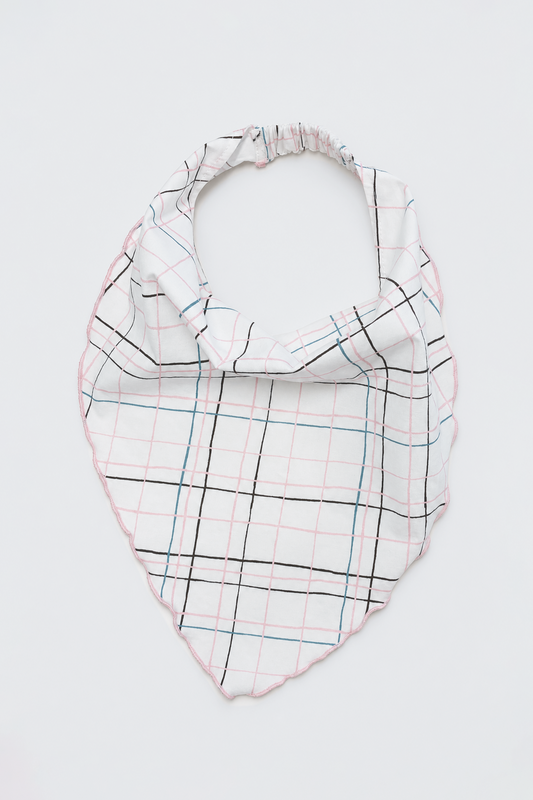 Plaid Patterned Scarf for kids from Lunette's Sweet & Salty SS26 collection, Kuwait
