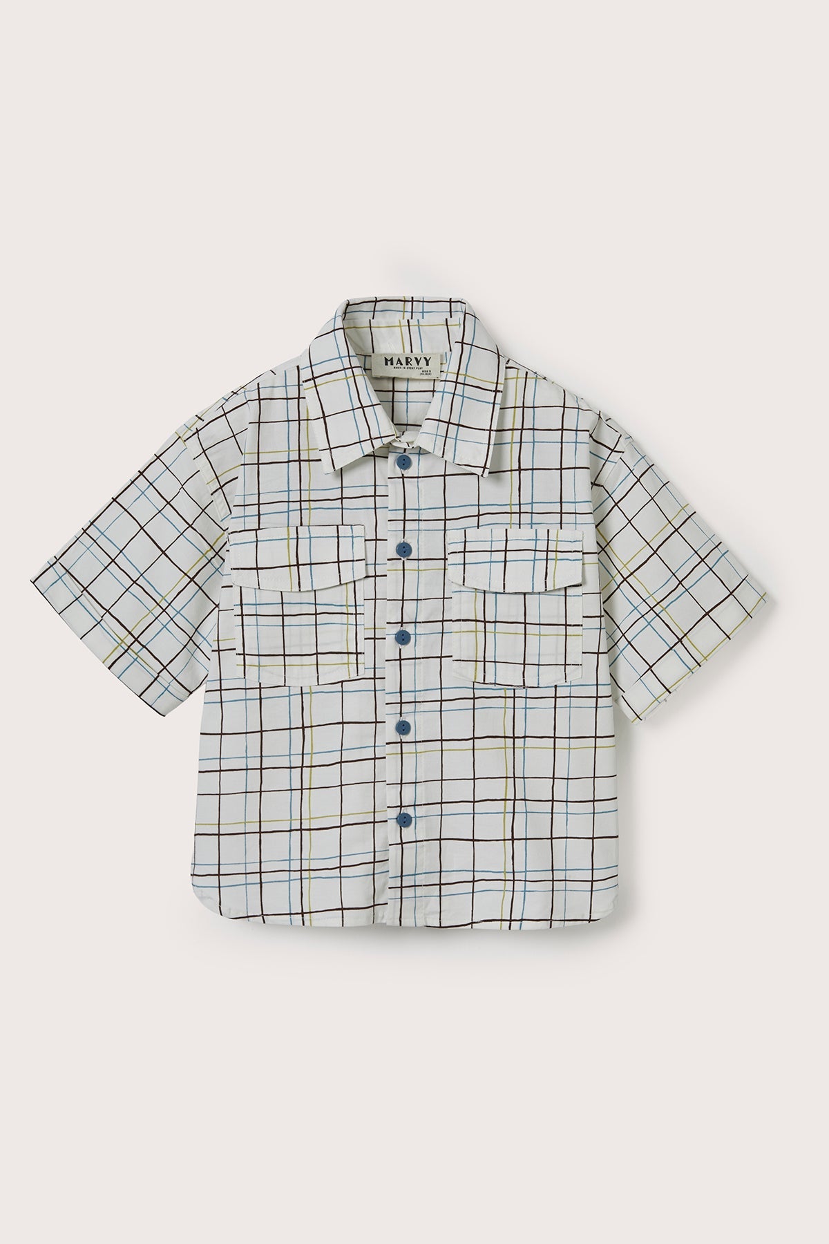 Plaid Patterned Shorts for kids from Lunette's Sweet & Salty SS26 collection, Kuwait