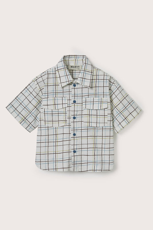 Plaid Patterned Shorts for kids from Lunette's Sweet & Salty SS26 collection, Kuwait