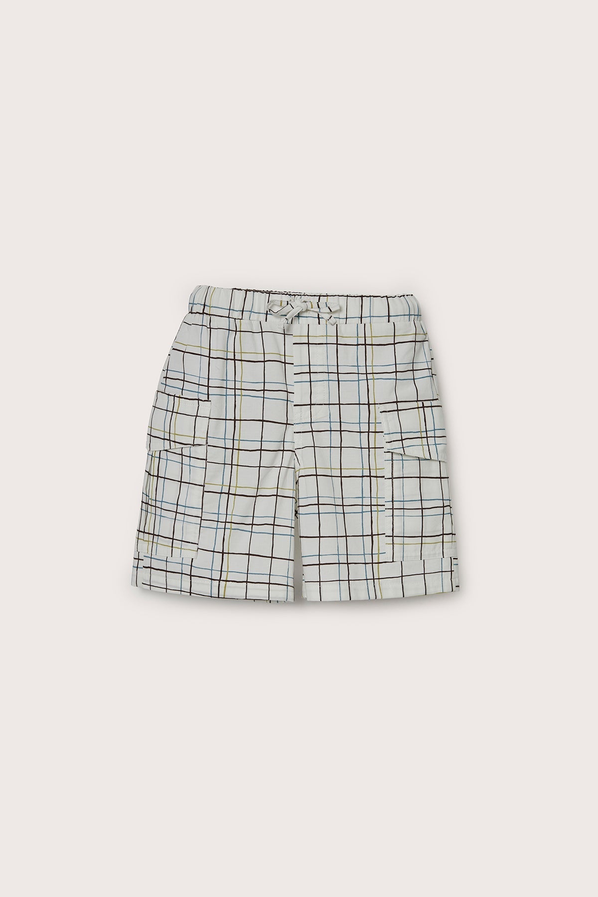 Plaid Patterned Shorts for kids from Lunette's Sweet & Salty SS26 collection, Kuwait