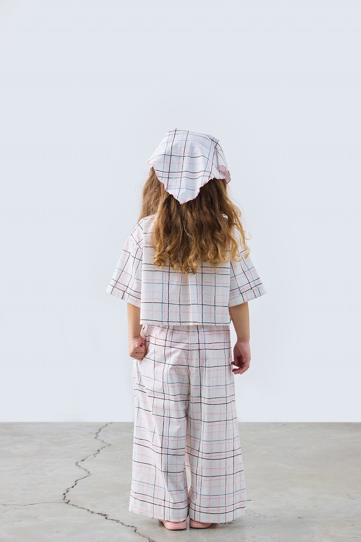 Plaid Patterned Trousers for kids from Lunette's Sweet & Salty SS26 collection, Kuwait