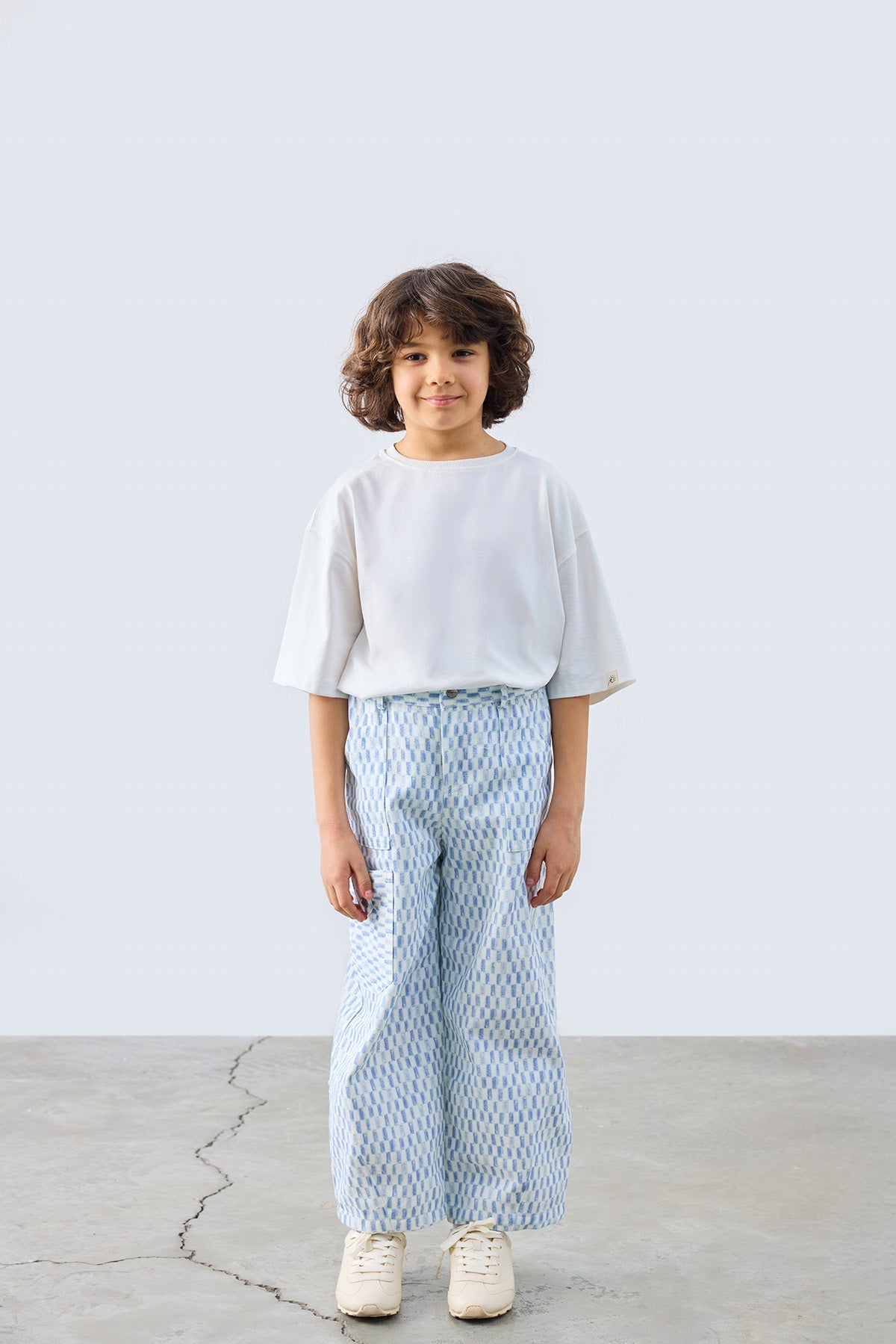 Poppy Patterned Pants for kids from Lunette's Sweet & Salty SS26 collection, Kuwait