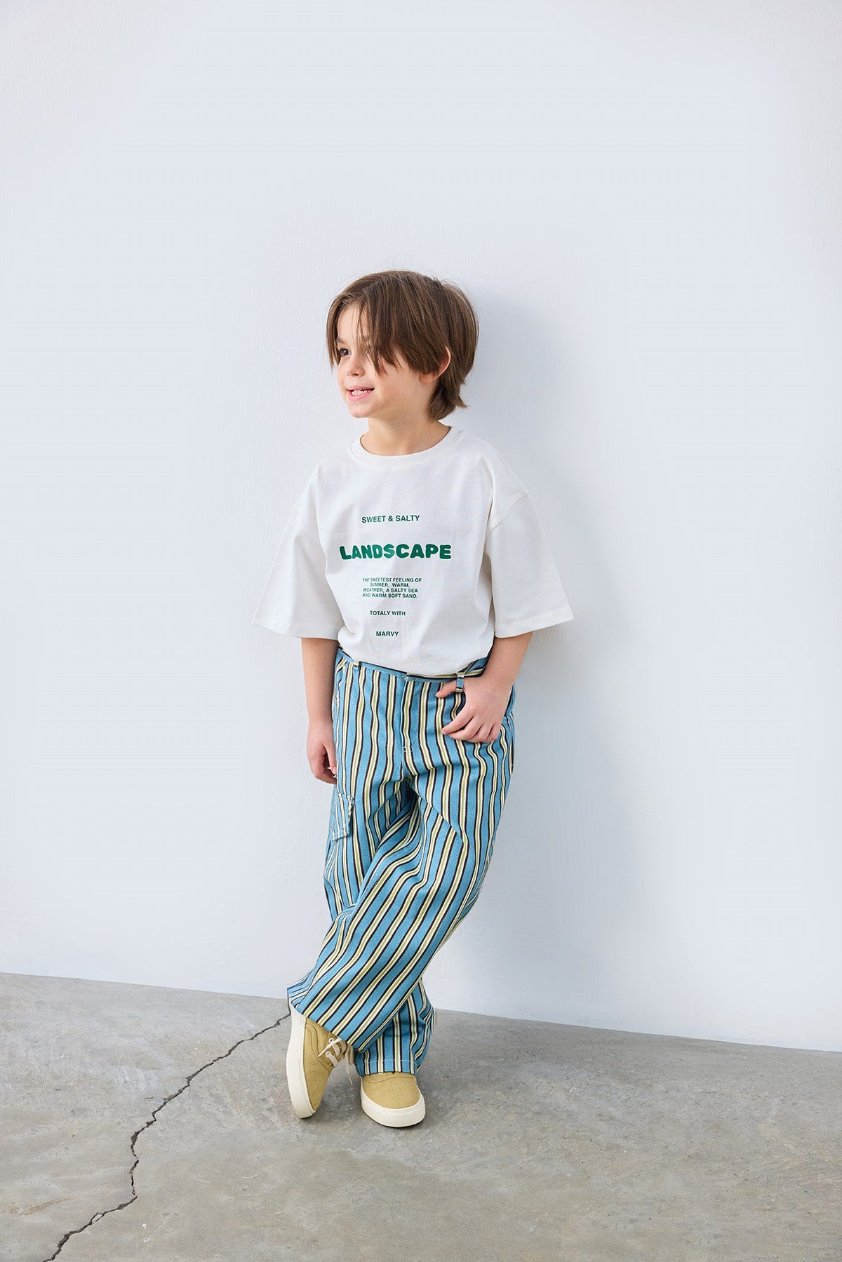Walker Patterned Pants for kids from Lunette's Sweet & Salty SS26 collection, Kuwait