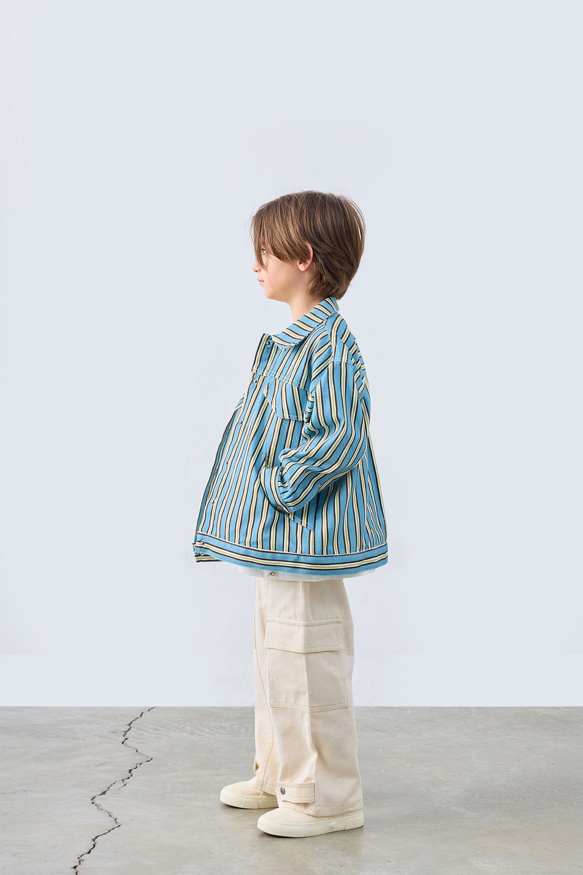 Walker Patch Patterned Jacket for kids from Lunette's Sweet & Salty SS26 collection, Kuwait
