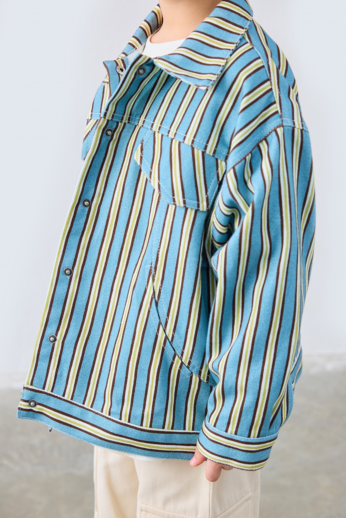 Walker Patch Patterned Jacket for kids from Lunette's Sweet & Salty SS26 collection, Kuwait