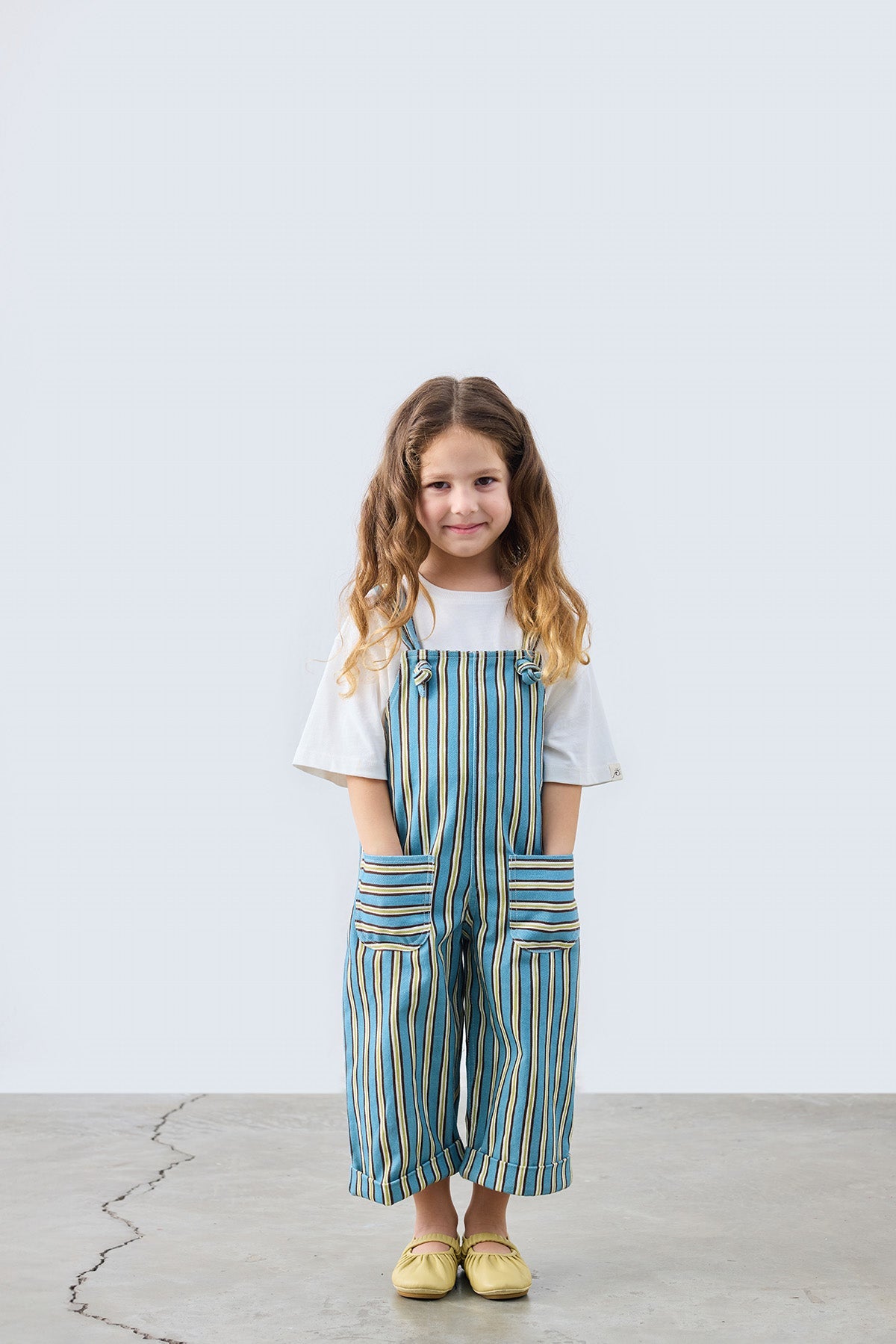 Walker Striped Jumpsuit for kids from Lunette's Sweet & Salty SS26 collection, Kuwait