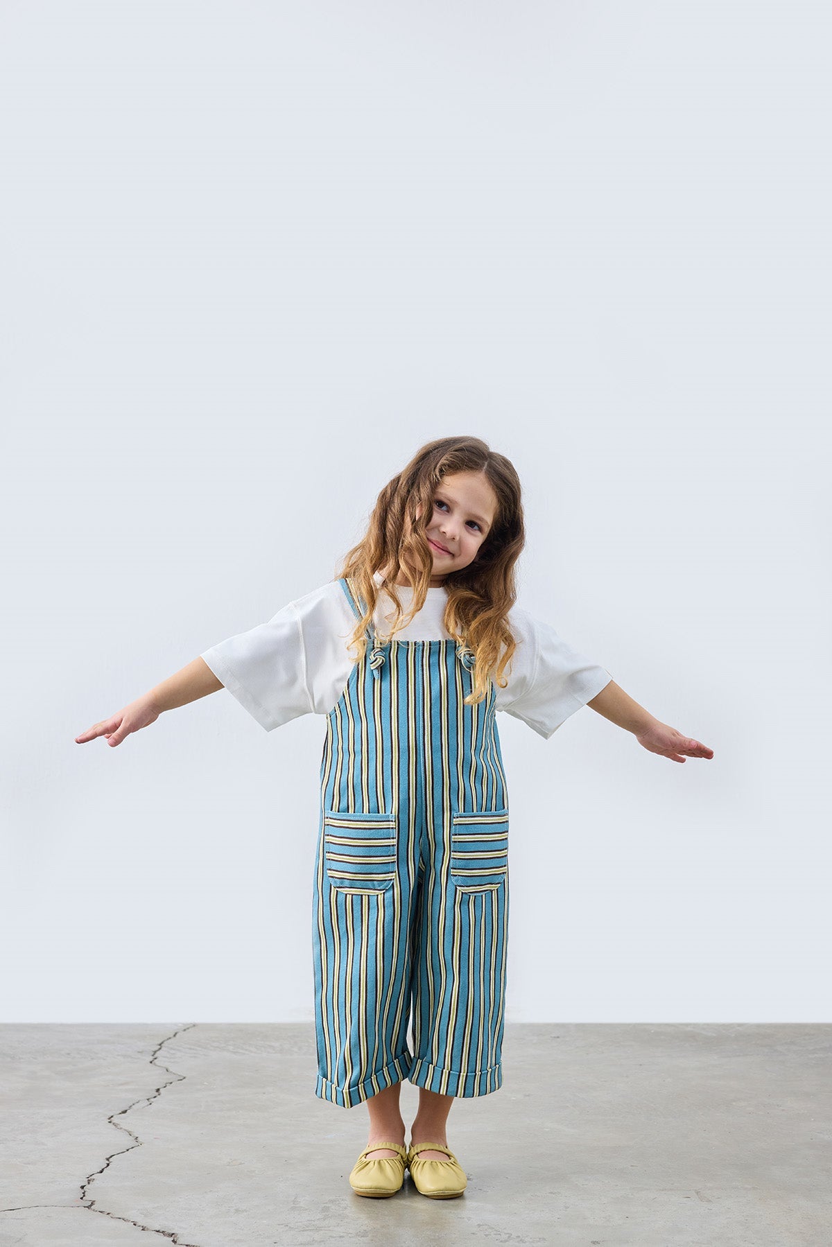 Walker Striped Jumpsuit for kids from Lunette's Sweet & Salty SS26 collection, Kuwait